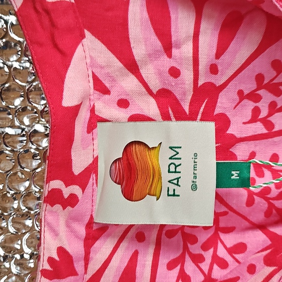 FARM Rio Red Floral Mini Dress - Picture 4 of 7